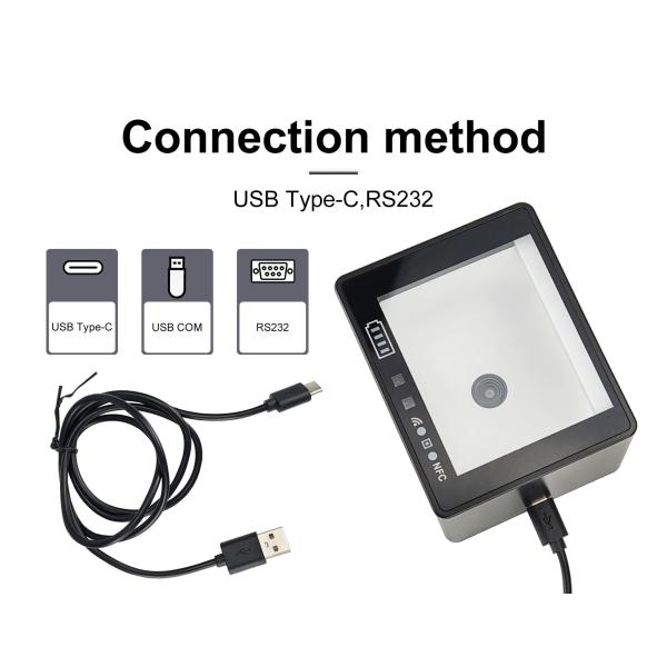 Access Control RFID NFC Scanner Bluetooth QR Code Card Reader For Integrated Embedding