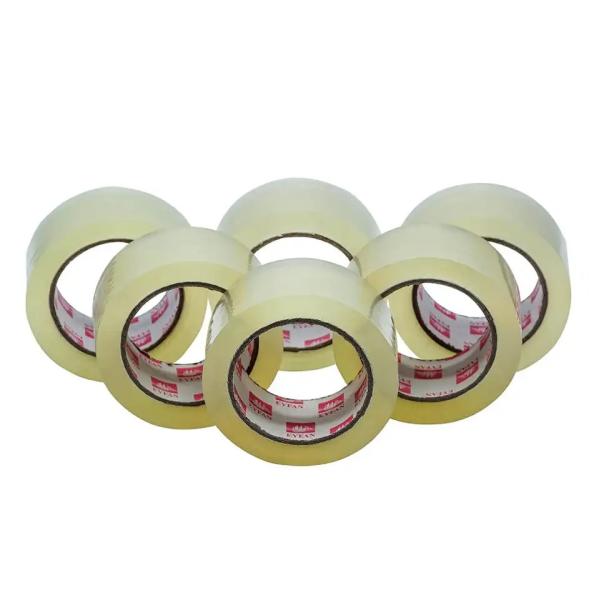 110 Yards Carton Sealing Yellowish Waterproof Transparent Clear Packing Tape