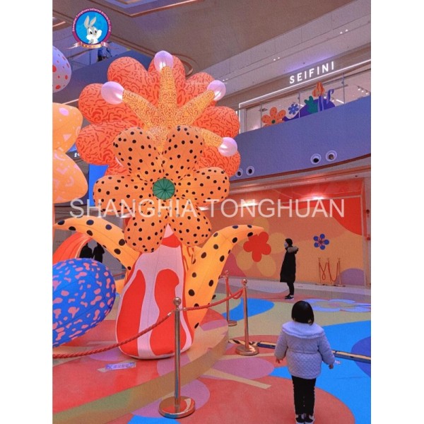 Custom Inflatable Advertising Inflatables Light Flowers Inflatable Flower With Lights Decoration for Events