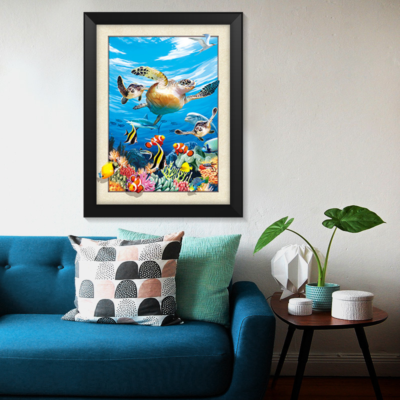Horses Running Design 3D Animal Pictures Home Decoration 3D Picture Frame