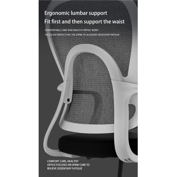 Ergonomic Back Black Coating Metal Base Fixed Armrest Office Visitor Armchair Desk Cheap Mesh Computer Chair