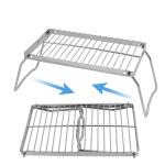 Foldable Food Grade Stainless Steel BBQ Grill Rack Without Overheating