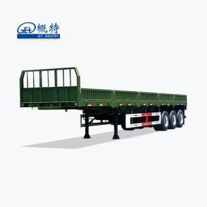 Wholesale 40ft 3 Axles 45T Stake Side Platform and container truck Semi trailer from china suppliers