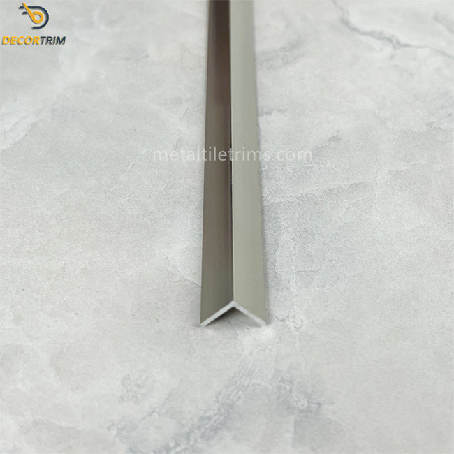 Triangle Hole Wall Corner Protector Strips Polish Silver Matt Gold