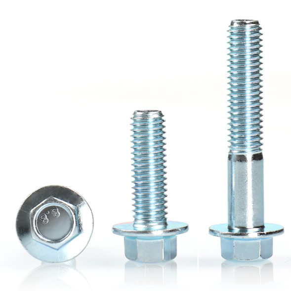 Class4.8 Hexagonal Screws Steel Bolts / Din 6921 Flange Bolts