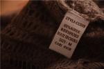 Hollow Out Ladies Loose Knit Sweater 100% Acrylic Loose Cropped Sweater