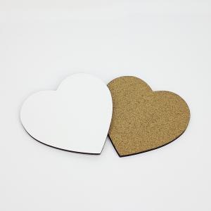 Wholesale Popular 110x110mm Heart Shape Sublimation MDF Blank Coaster for Gift or Promotion from china suppliers