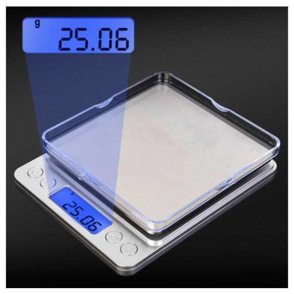Portable and Accurate Santwell Portable Digital Gram Scale 12.7*10.6*1.6cm Size ±0.03g Tolerance Multiple Weighing Types