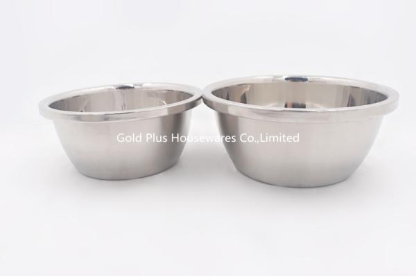 24cm Kitchen vegetables wash basin thickness 304 stainless steel mixing bowl