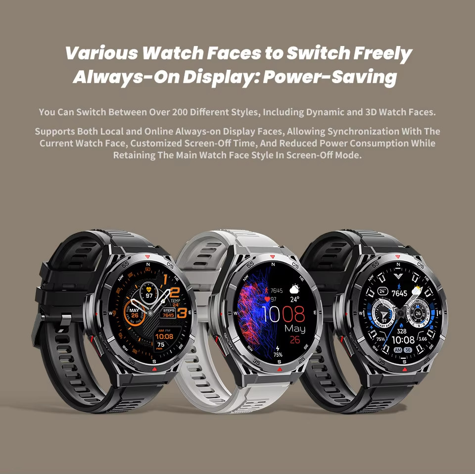 X2B Smart Watch GPS Positioning Men Outdoor Sport Health Monitoring Fitness Tracker
