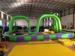 Big Sealing Material Long Inflatable Race Track For Outdoor Karting Games