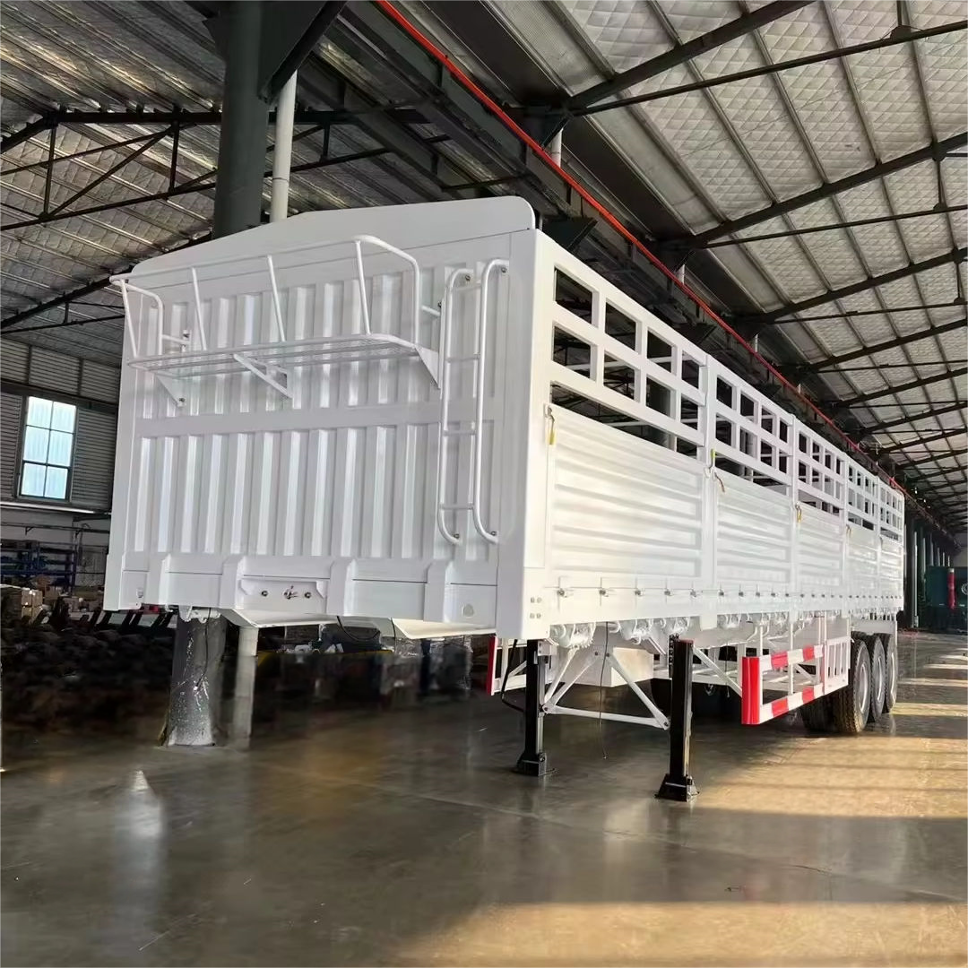 New Design Fence Semi Trailer For Animals Transportation Or Heavy Duty Transportation