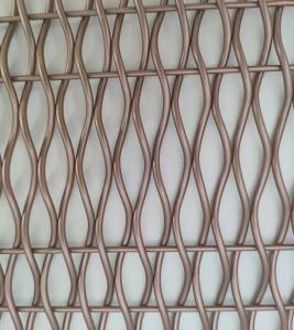 Wholesale Rose Gold Steel Weave Architectural Woven Wire Mesh With Painting For Railing from china suppliers
