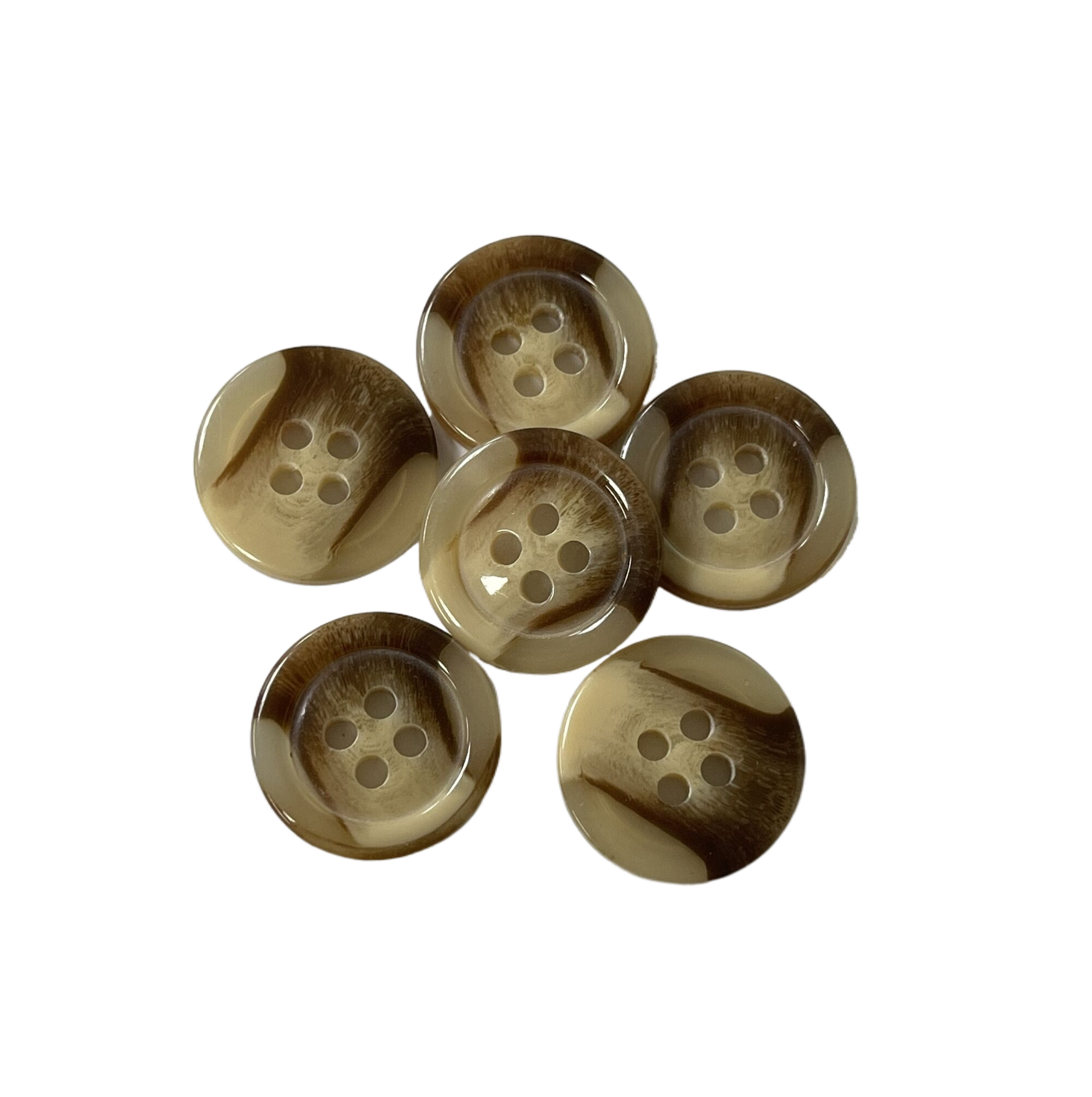Light Brown Fake Horn Button In 24L Apply For Coat Jacket Sweater
