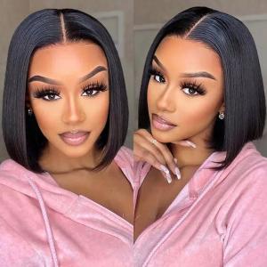 Wholesale Afro Curly 100% Human Hair Non Synthetic Short Machine Made Human Hair Pixie Wig For Black Women from china suppliers