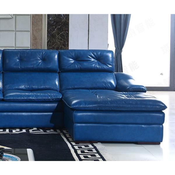 BN Multifunctional Sofa Modern Minimalist L Shape Combination with Top Layer Cowhide and USB Interface Electric Recliner