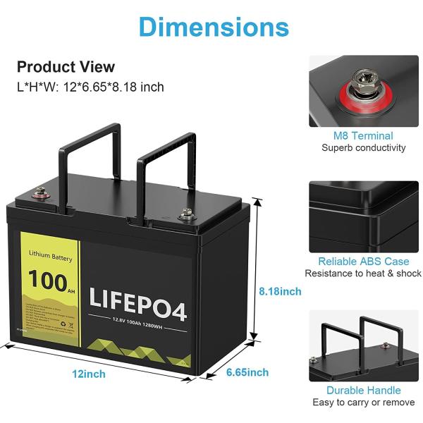 200Ah 640Wh Lifepo4 Lithium Ion Battery For Solar Energy Grade A