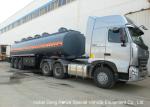 30-45CBM Chemical Tanker Truck 3 Axles For Hydrochloric Acid , Ferric Chloride