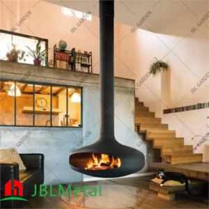 China Hanging Ceiling Suspended Fireplace Wall Mount Metal Fireplace on sale