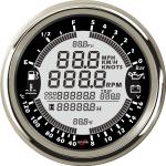 Black 85mm 16V 5Bar Multi Function Boat Gauges Yacht Instrument