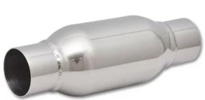Wholesale Polished Bottle Style Universal Exhaust Resonator 2.5Inches Inlet / Outlet from china suppliers