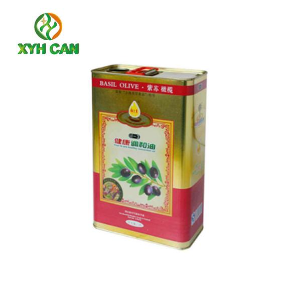 Olive Oil Tin Can Tall Metal Tin Can With Glass Candle Holder Customized Logo