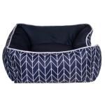 Linen Polyester Luxury Cat Dog Pet Bed Pet Bed Cushion Blue