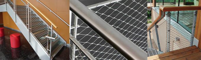 7x7 Construction Stainless Steel X-tend Inox Cable Wire Rope Mesh Weather Resistant