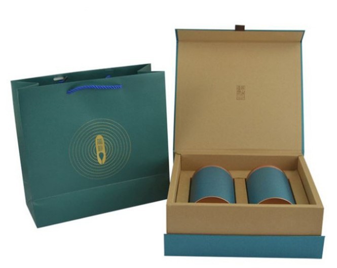 custom book shape tea packaging box Luxury hinged gift packaging tea box with magnet closure