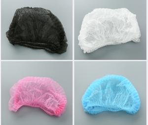 Wholesale Nonwoven Disposable Surgical Hood Hospital SMS/PP Fabric Bouffant Head Cover four color size customized from china suppliers