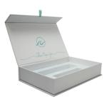 Book Style Oem Customize Print Cosmetic Paper Box With Logo Gold Stamping