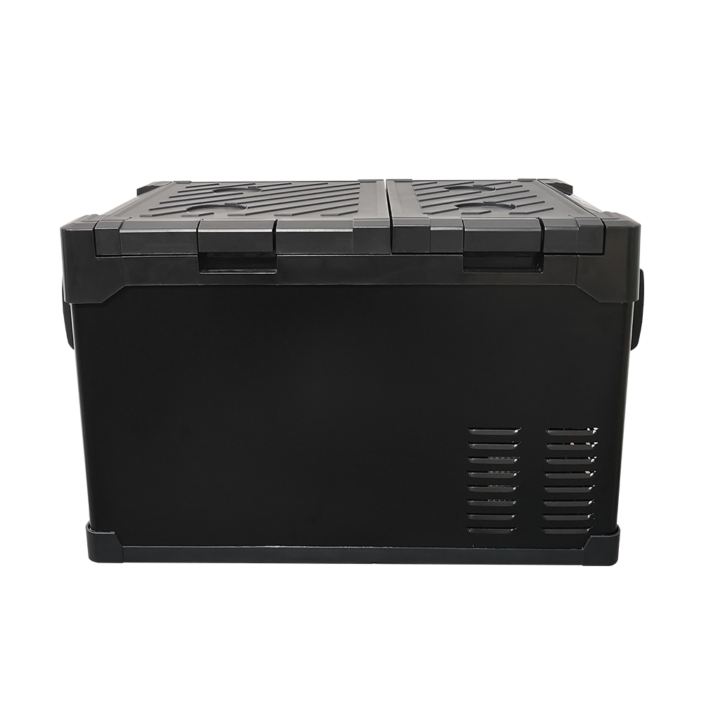 35l Dc Compressor Mini Car Refrigerator For Tesla Car Fridge Freezer In Armrest Design