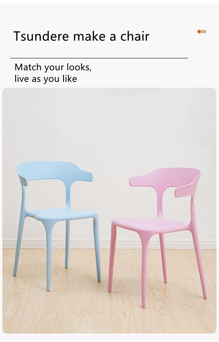 Full PP Plastic Stackable Dining Chairs OEM ODM Moulded Plastic Dining Chairs