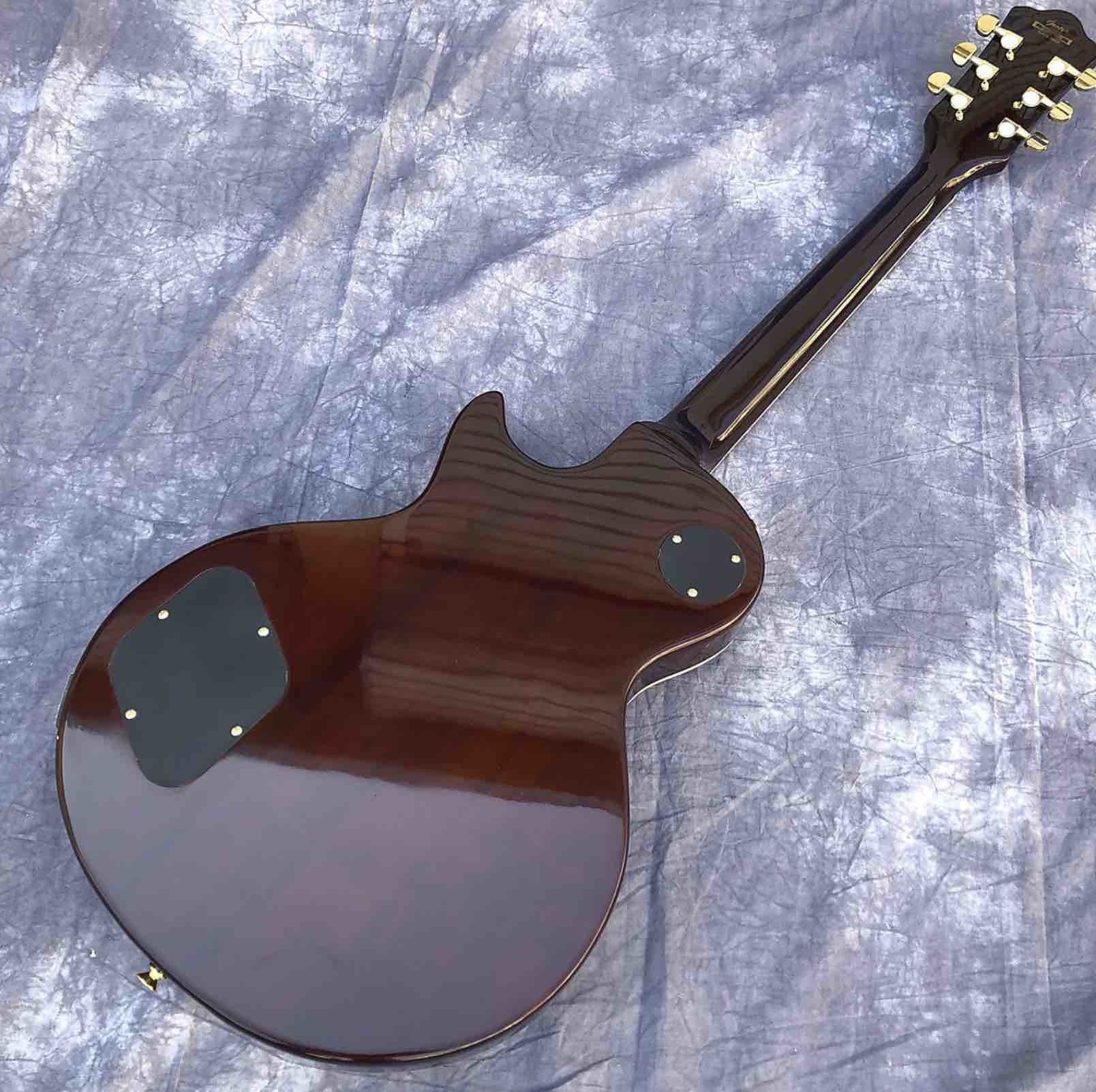 Custom Abalone Veneer top Electric Guitar Flower Inlays Gold Hardware