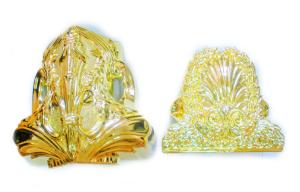 Wholesale Brass color funeral accessories casket hardware corner c016 from china suppliers