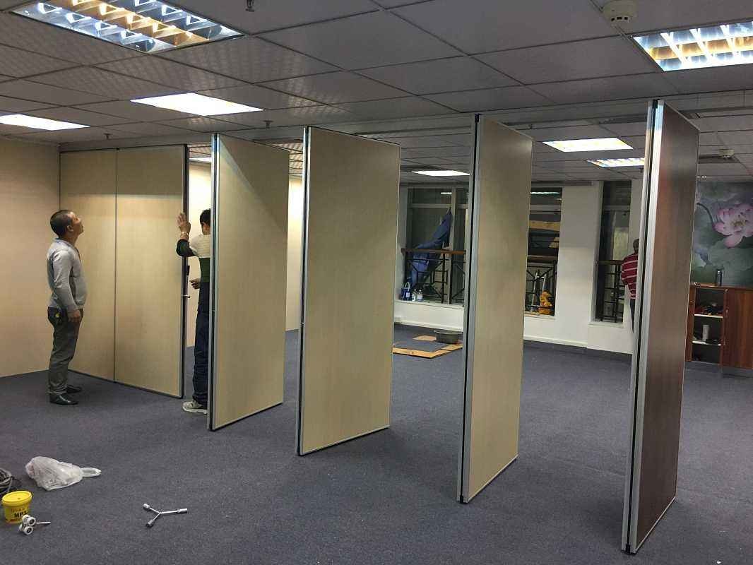 Sliding Vary Foldable Wall Partition Operable Door For Office No Floor Track
