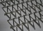 Flat Spiral Stainless Steel Conveyor Belt For Oven , Metal Mesh Belt