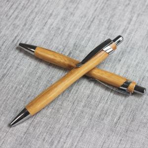 Wholesale Click action writing instruments wood Bamboos pole promotional pen from china suppliers