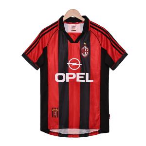 Wholesale 1998-1999 AC Milan Retro Home Replica Football Jersey Classic Customization from china suppliers