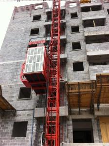 Wholesale Dipping Zinc Spray Paint Safety Control System Building Cage Hoist Single Cage from china suppliers