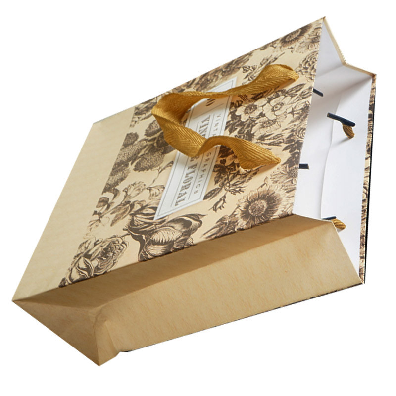 Wholesale Custom Environmentally Recyclable Printed Shopping Gift Bags With Handles
