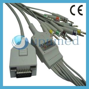 Wholesale Fukuda ME KP-500 10 lead ecg ekg cable,Banana 4.0(no resistance) from china suppliers