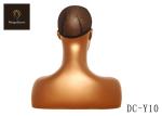 Black Female Pvc Mannequin Head And Shoulders For Hat Sunglass