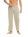 Men′s Casual Linen, Cotton and Linen Trousers