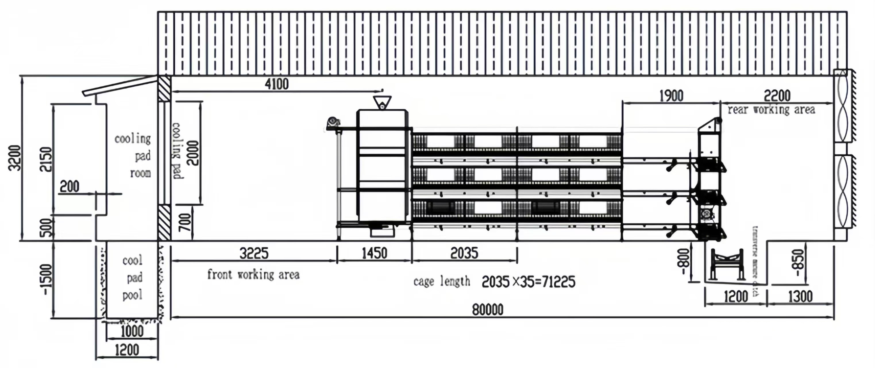 Easy Install Prefabricated Steel Frame Houses Fully Automated Chicken Farming Equipment