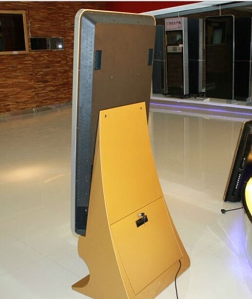 floor standing 32inch LCD POP advertising shoe polishing clean machine