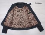 JQ005 Ladies fashion pu jackets fresh orders(coats,blouzes,tops)