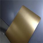 China stainless steel sheet sus304 gold color mirror finish decoration steel