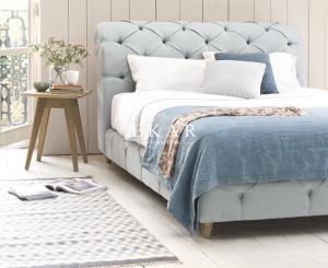 Wholesale Modern European Style Fabric Wooden Bed Frame from china suppliers