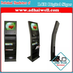 Wholesale Newspaper Metal Magazine Display Stand with Sumsung LCD Advertising Screen from china suppliers
